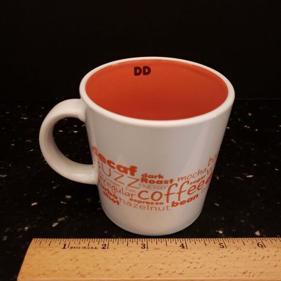 Dunkin Donuts Coffee Mug 2011 Buzz Words Advertisement Cup - Picture 10 of 10
